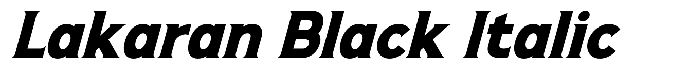 Lakaran Black Italic
